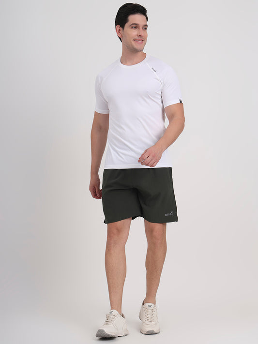 White Raglan Power Fit Quick Dry T-shirt