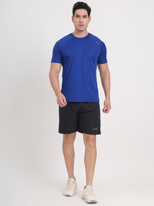 Royal Blue Raglan Power Fit Quick Dry T-shirt